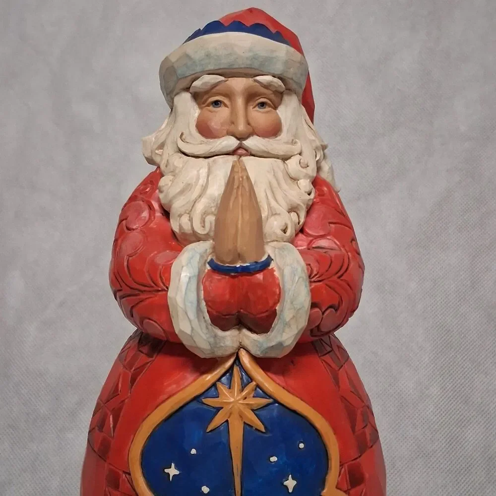 Jim Shore Santa Silent NightFigurine 2013 #4034356 Christmas 10 1/4